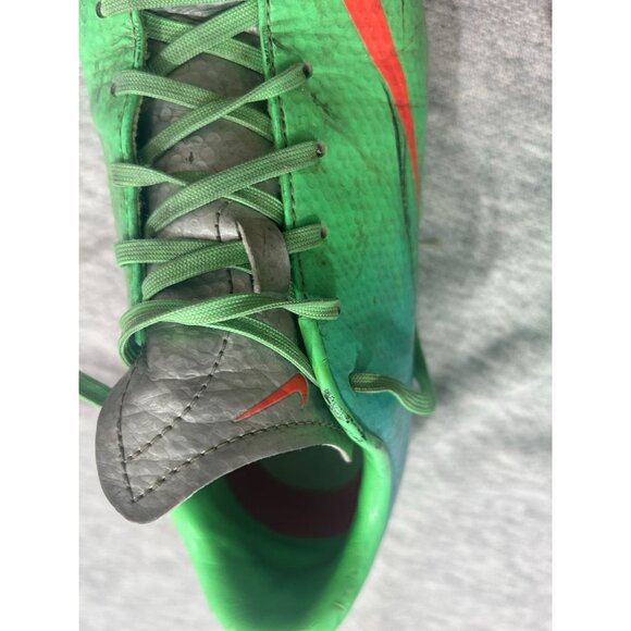 Nike Youth Shoes Mercurial Soccer Cleats Outdoor Kids Size 6Y Neon Green Orange - Picture 9 of 9